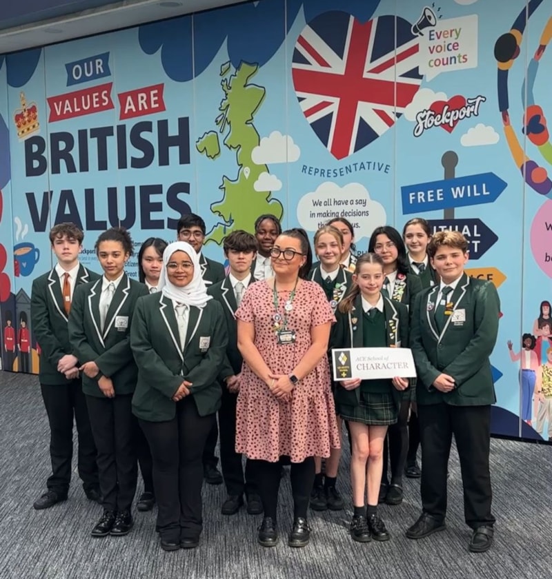 Stockport Academy recognised nationally with School of Character Quality Mark Plus