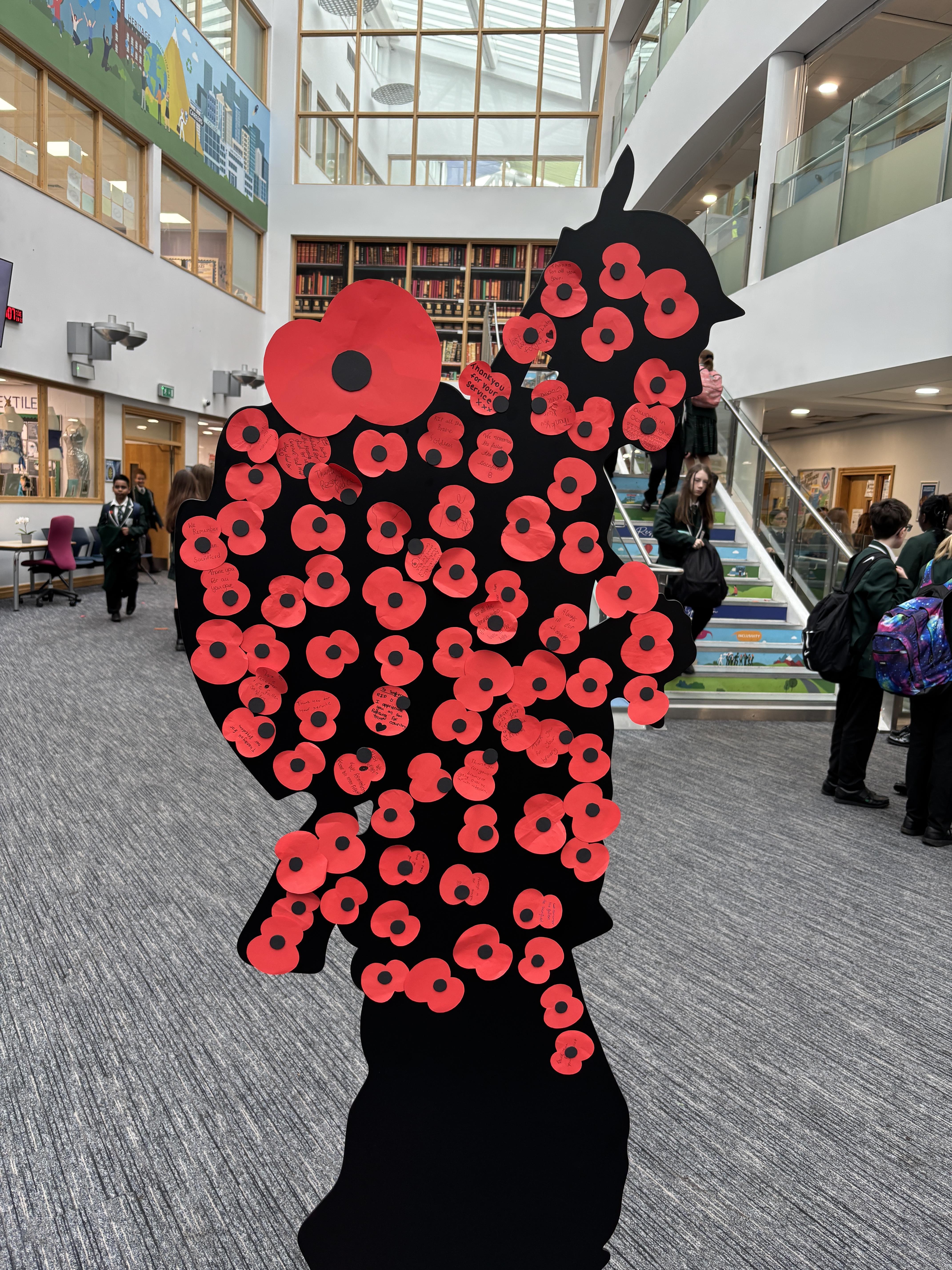 Stockport Academy Marks Remembrance with Poppy Drop Tribute